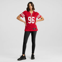 Jordan Jefferson San Francisco 49ers Women's Team Game Jersey - Scarlet - Nike