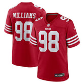 Mykel Williams San Francisco 49ers Team Game Jersey - Scarlet - Nike