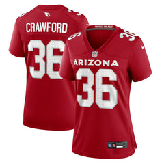 Kitan Crawford Arizona Cardinals Women's Team Game Jersey - Cardinal - Nike
