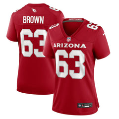 Evan Brown Arizona Cardinals Women's Team Game Jersey - Cardinal - Nike