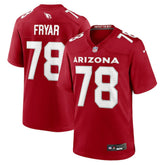 Josh Fryar Arizona Cardinals Team Game Jersey - Cardinal - Nike
