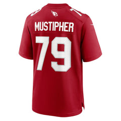 PJ Mustipher Arizona Cardinals Team Game Jersey - Cardinal - Nike
