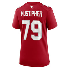 PJ Mustipher Arizona Cardinals Women's Team Game Jersey - Cardinal - Nike
