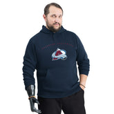 Colorado Avalanche G-III Sports by Carl Banks Adaptive Classic Team Arc Fleece Hoodie - Navy | NHL on sale