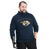 Nashville Predators G-III Sports by Carl Banks Adaptive Classic Team Arc Fleece Hoodie - Navy | NHL near me