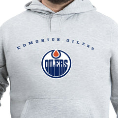 Edmonton Oilers G-III Sports by Carl Banks Adaptive Classic Team Arc Fleece Hoodie - Gray | NHL on sale