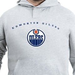 Edmonton Oilers G-III Sports by Carl Banks Adaptive Classic Team Arc Fleece Hoodie - Gray | NHL on sale