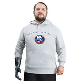 New York Islanders G-III Sports by Carl Banks Adaptive Classic Team Arc Fleece Hoodie - Gray | NHL near me