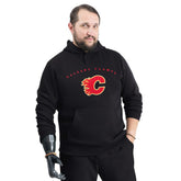 Calgary Flames G-III Sports by Carl Banks Adaptive Classic Team Arc Fleece Hoodie - Black | NHL online