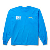 Los Angeles Chargers Born x Raised Unisex Long Sleeve Local T-Shirt - Powder Blue - NFL