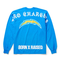 Los Angeles Chargers Born x Raised Unisex Long Sleeve Local T-Shirt - Powder Blue - NFL