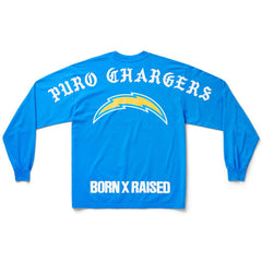 Los Angeles Chargers Born x Raised Unisex Long Sleeve Local T-Shirt - Powder Blue - NFL