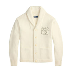 New York Yankees Polo Ralph Lauren Wool Shawl Button-Up Cardigan Sale