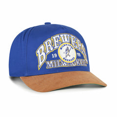 Milwaukee Brewers '47 Cooperstown Break Wood Suede Hitch Adjustable Hat for sale