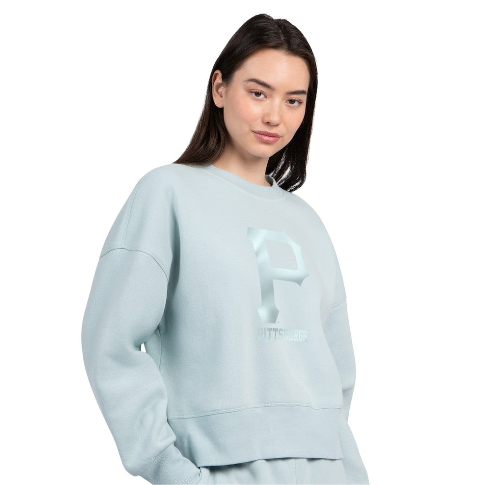 Pittsburgh Pirates Starter Women's Pastels Boxy Fleece Sweatshirt Sale