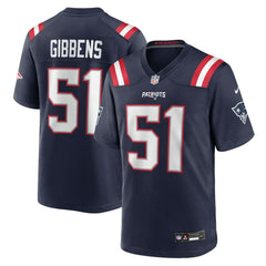 Jack Gibbens New England Patriots Team Game Jersey - Navy - Nike
