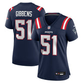 Jack Gibbens New England Patriots Women's Team Game Jersey - Navy - Nike
