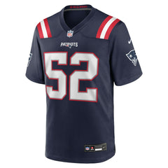 Marcus Bryant New England Patriots Team Game Jersey - Navy - Nike