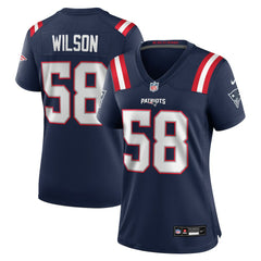 Jared Wilson New England Patriots Women's Team Game Jersey - Navy - Nike