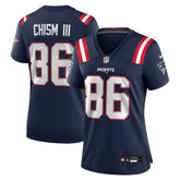 Efton Chism III New England Patriots Women's Team Game Jersey - Navy - Nike