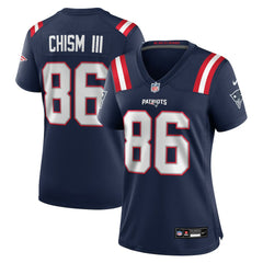Efton Chism III New England Patriots Women's Team Game Jersey - Navy - Nike