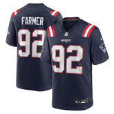 Joshua Farmer New England Patriots Team Game Jersey - Navy - Nike