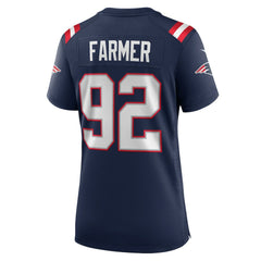 Joshua Farmer New England Patriots Women's Team Game Jersey - Navy - Nike