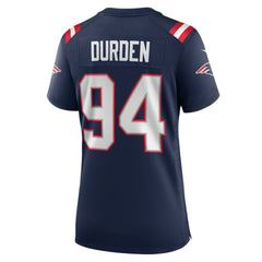 Cory Durden New England Patriots Women's Team Game Jersey - Navy - Nike