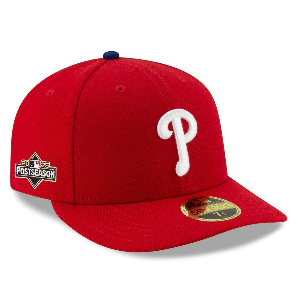 Philadelphia Phillies New Era 2025 MLB Postseason Side Patch Low Profile 59FIFTY Fitted Hat Discount