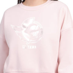 Ottawa Senators Starter Women's Boxy Cropped Sweatshirt - Pink | NHL sale