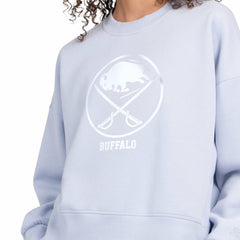 Buffalo Sabres Starter Women's Boxy Cropped Sweatshirt - Blue | NHL Lifestyle