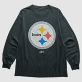 Pittsburgh Steelers Reebok 2000s T-Shirt - Black Vintage - Fanatics