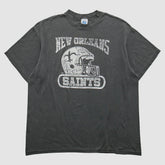 New Orleans Saints logo 7 90s T-Shirt - Gray Vintage - Fanatics