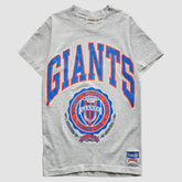 New York Giants Nutmeg Mills 90s T-Shirt - Heather Gray Vintage - Fanatics