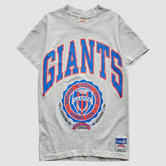 New York Giants Nutmeg Mills 90s T-Shirt - Heather Gray Vintage - Fanatics