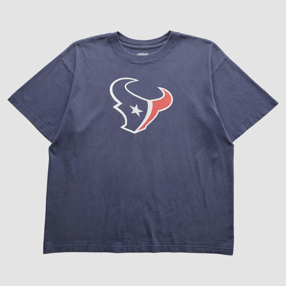 Houston Texans Reebok 2000s T-Shirt - Navy Vintage - Fanatics