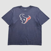 Houston Texans Reebok 2000s T-Shirt - Navy Vintage - Fanatics