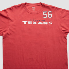 Houston Texans Reebok 2000s T-Shirt - Red Vintage - Fanatics