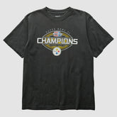 Pittsburgh Steelers Reebok 2006 T-Shirt - Black Vintage - Fanatics