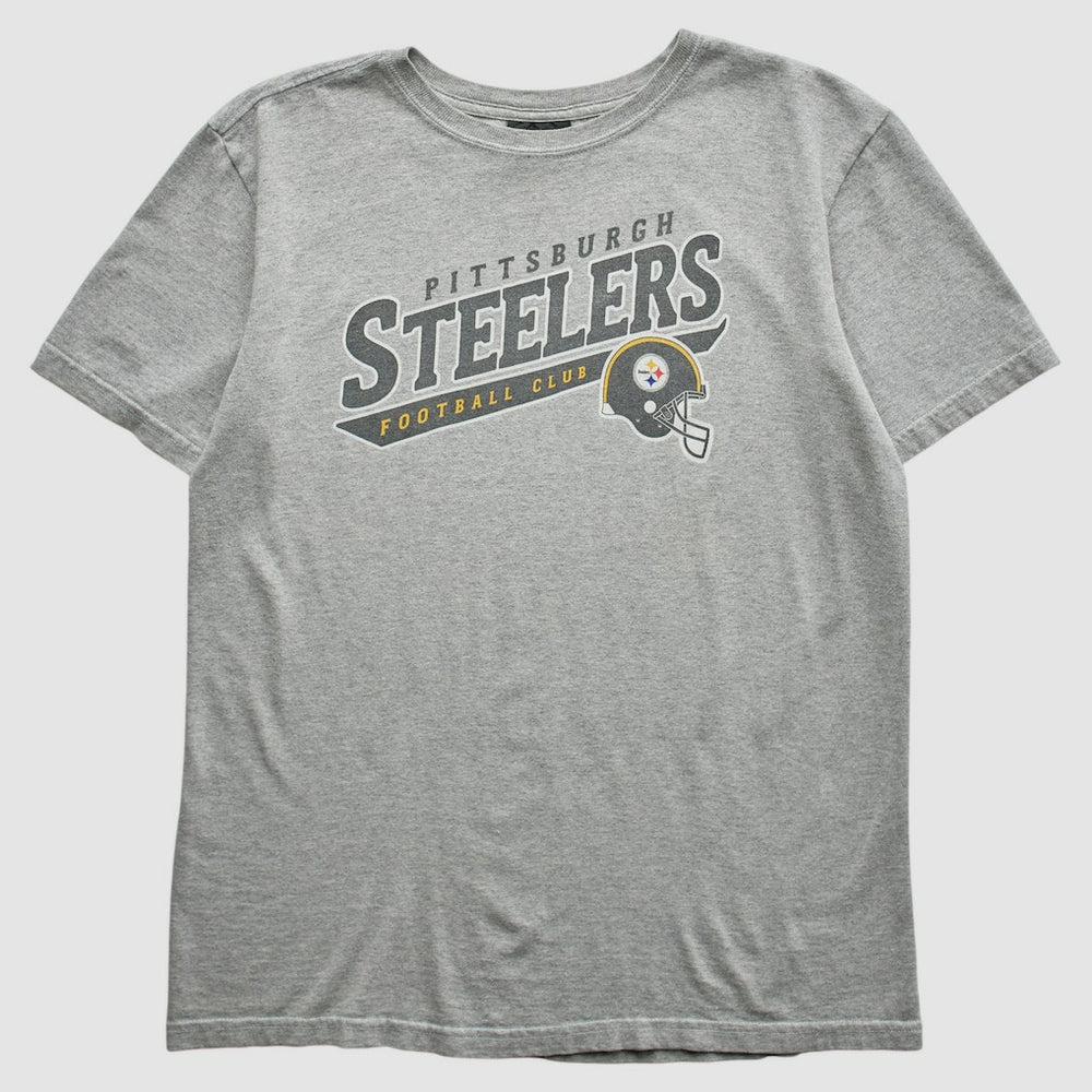 Pittsburgh Steelers Reebok 2000s T-Shirt - Gray Vintage - Fanatics