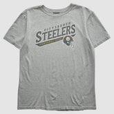 Pittsburgh Steelers Reebok 2000s T-Shirt - Gray Vintage - Fanatics