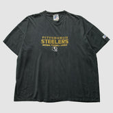 Pittsburgh Steelers Logo Athletic 2000s T-Shirt - Black Vintage - Fanatics