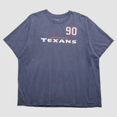 Houston Texans Reebok 2000s T-Shirt - Navy Vintage - Fanatics