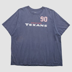 Houston Texans Reebok 2000s T-Shirt - Navy Vintage - Fanatics