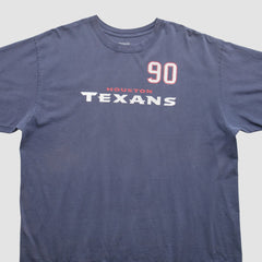 Houston Texans Reebok 2000s T-Shirt - Navy Vintage - Fanatics