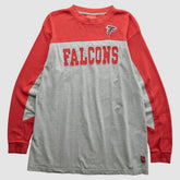 Atlanta Falcons NFL 2000s Long Sleeve T-Shirt - Gray Vintage - Fanatics