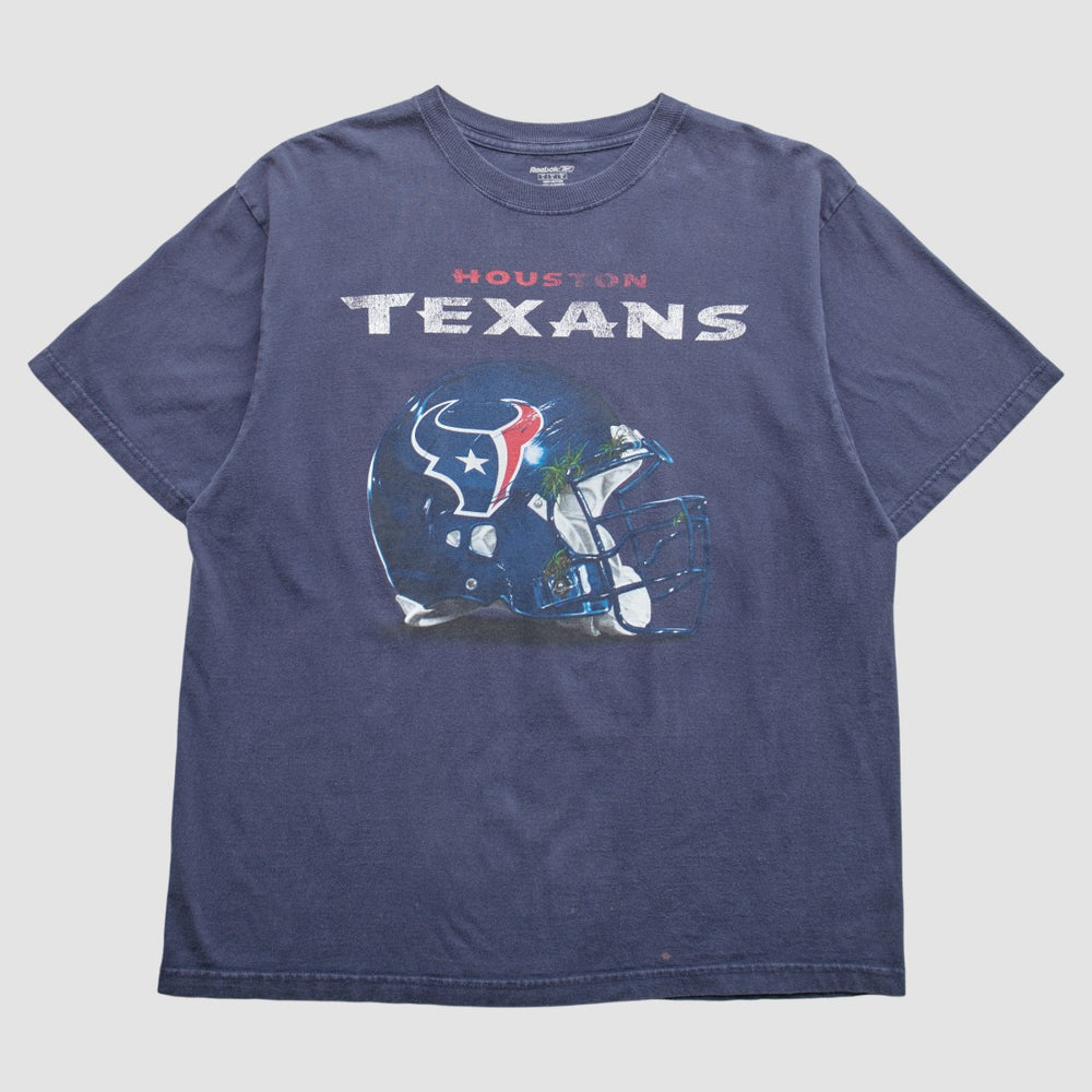 Houston Texans Reebok 2000s T-Shirt - Navy Vintage - Fanatics