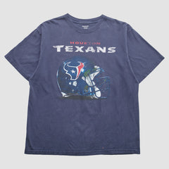Houston Texans Reebok 2000s T-Shirt - Navy Vintage - Fanatics
