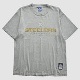Pittsburgh Steelers Reebok 2000s T-Shirt - Gray Vintage - Fanatics