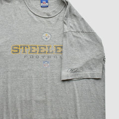 Pittsburgh Steelers Reebok 2000s T-Shirt - Gray Vintage - Fanatics